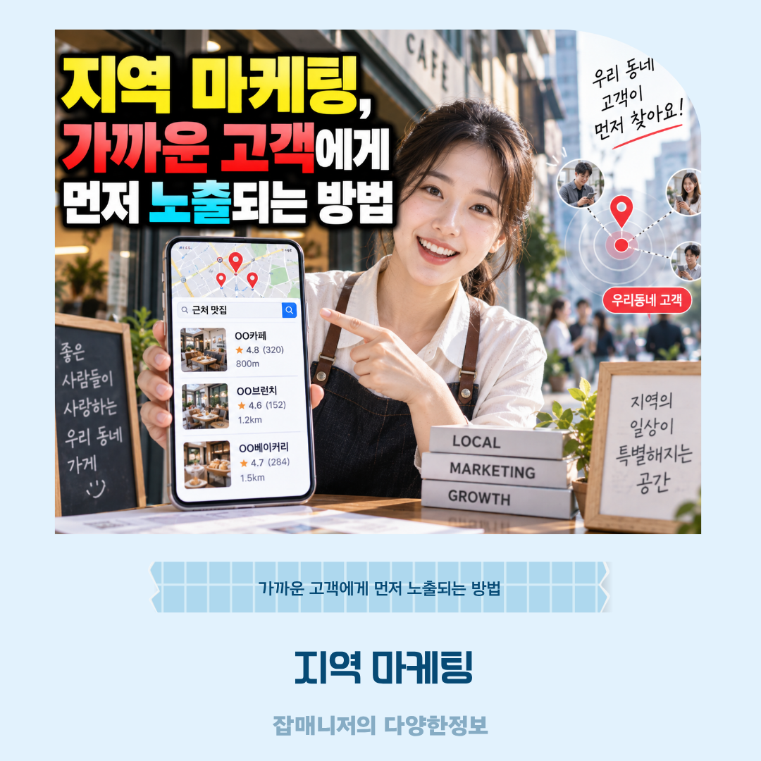 지역 마케팅, 가까운 고객에게 먼저 노출되는 방법