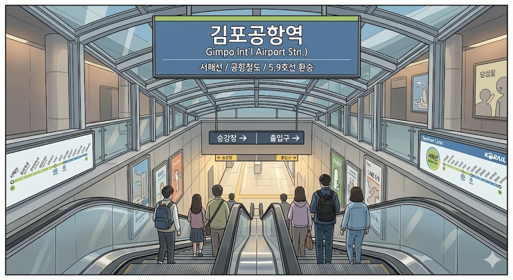 김포공항역 출발 시간표 평일 휴일 정보