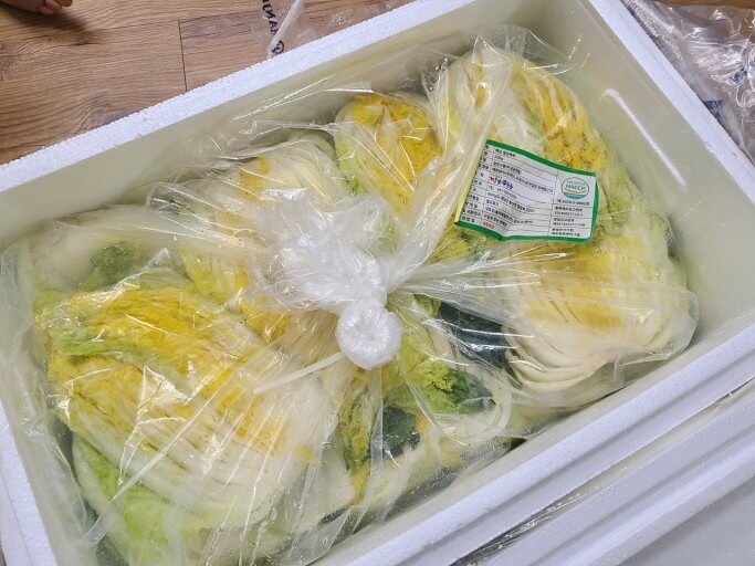 절임배추 주문과 배송
