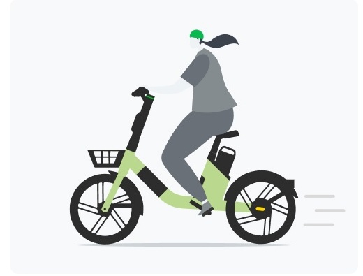 지쿠터 자전거 타는 모습