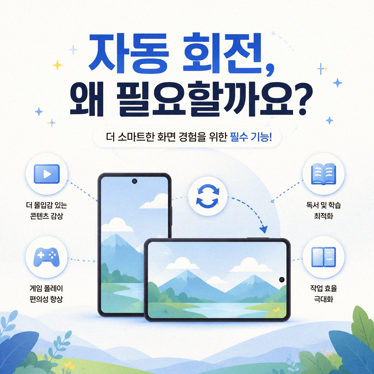 사진이 저절로 돌아갈 때, 스마트폰 자동회전 끄는 법
