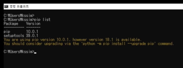 pip list