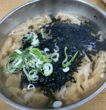 생방송 투데이 손칼국수 4,500원