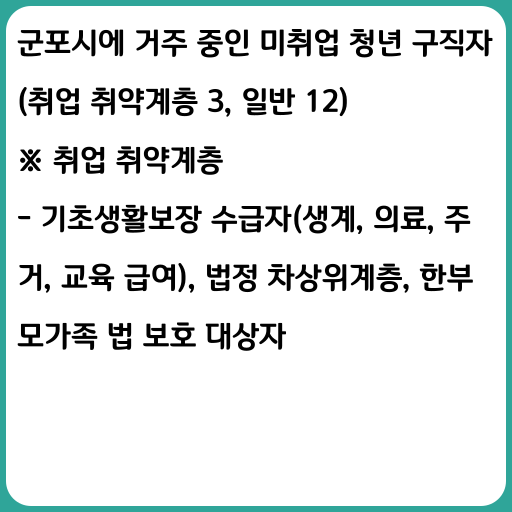 2023 군포시 청년 취업역량 스킬 UP 프로그램