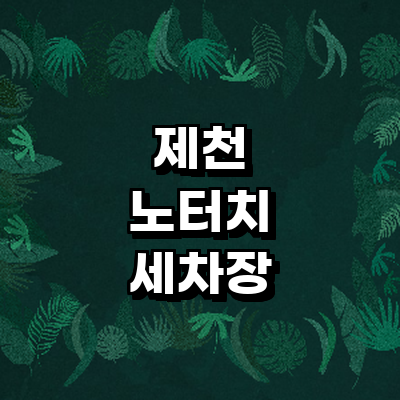 제천시 노터치 세차