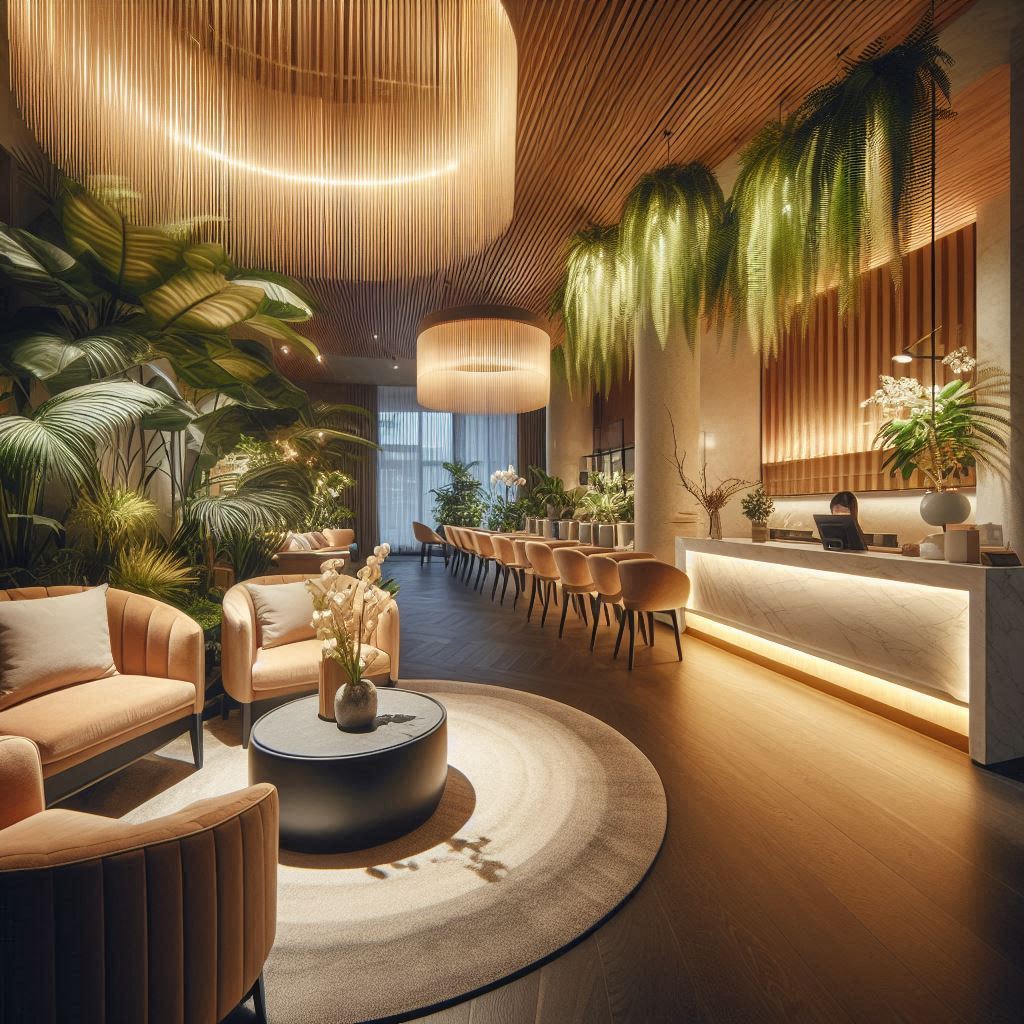 피부,체형관리 샵 배경