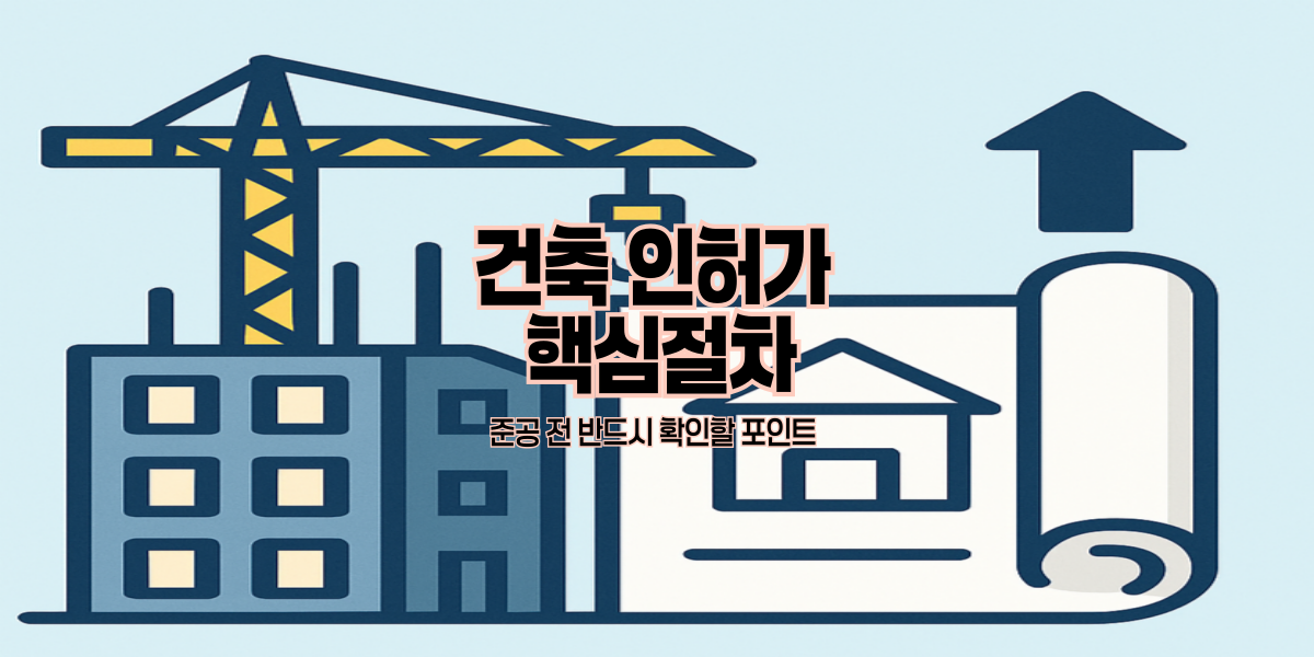 건축 인허가 핵심절차|준공 전 반드시 확인할 포인트