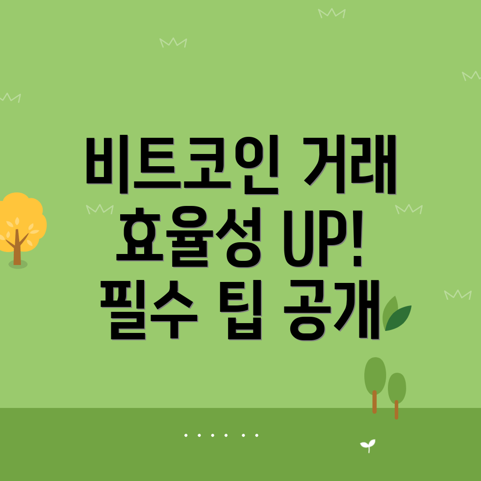비트코인 거래의 효율성