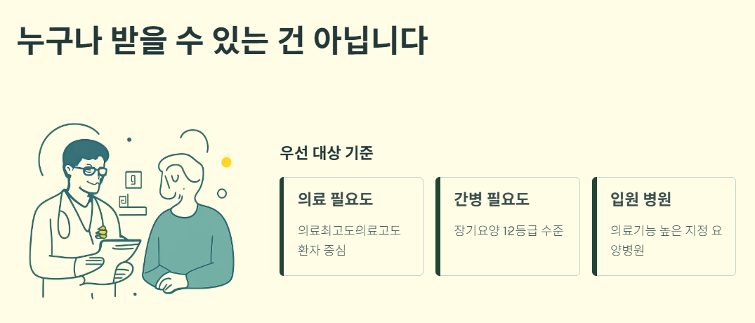 요양병원 간병비 건강보험 적용
