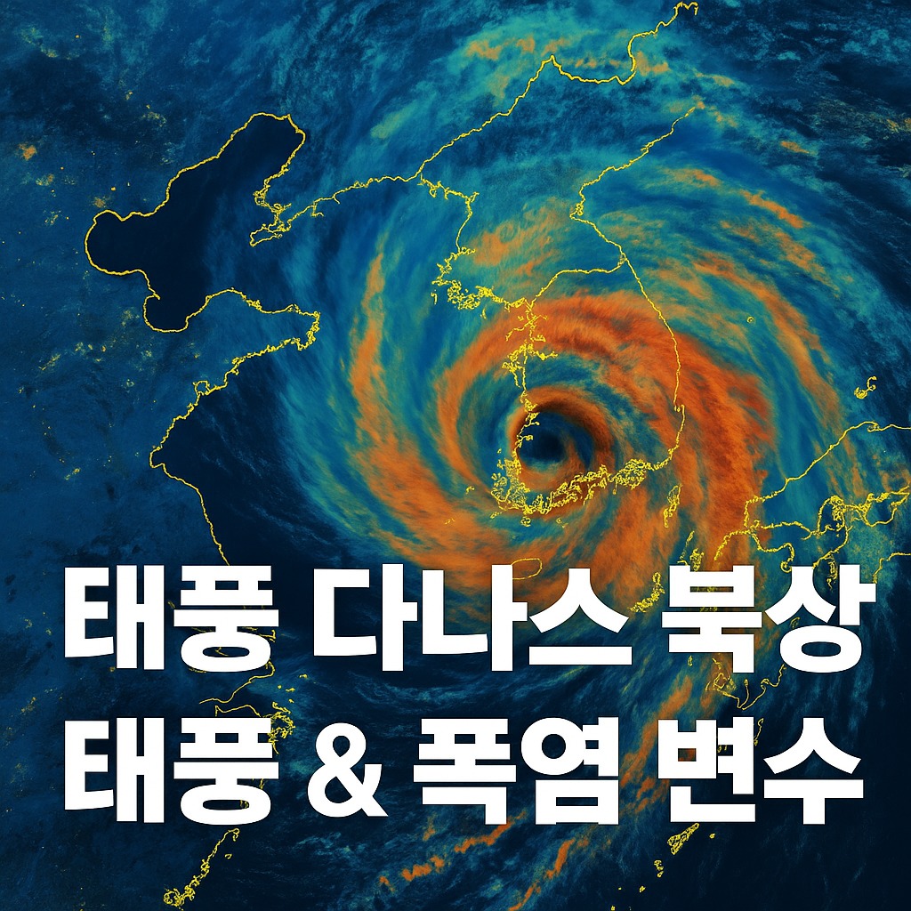 4호 태풍 다나스 북상, 한반도 폭염에 변수 될까?