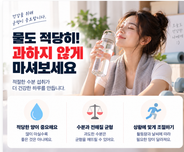 물을 너무 많이 마시면 어떻게 될까? 과도한 수분 섭취와 주의사항