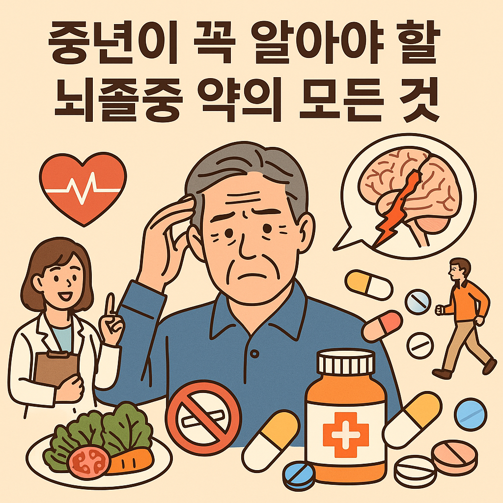 약을 보고 고민하는 중년