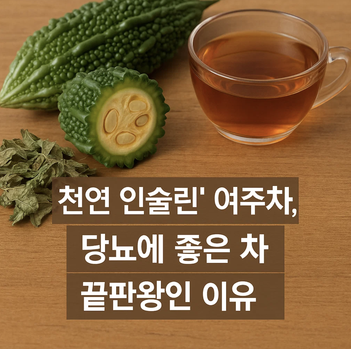 '천연 인슐린' 여주차, 당뇨에 좋은 차 끝판왕인 이유