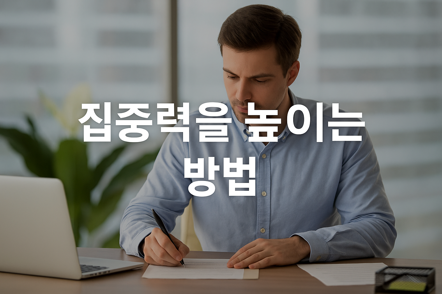 집중력을 높이는 방법