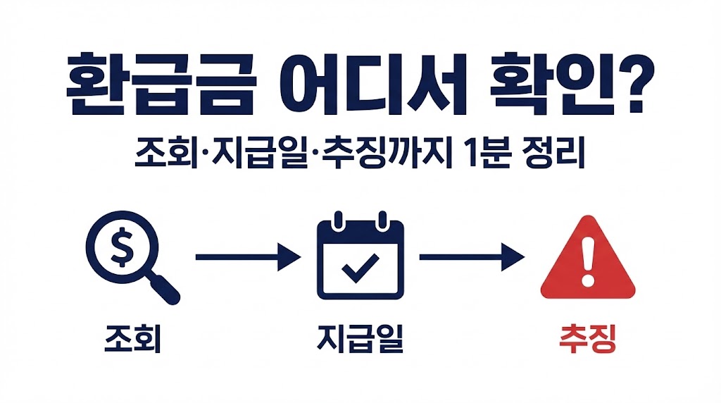 2026 연말정산 환급금 조회·지급일·추징까지