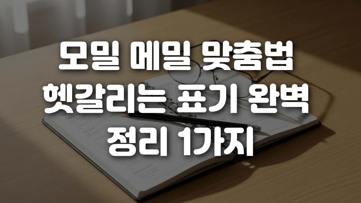 모밀 메밀 맞춤법 헷갈리는 표기 완벽 정리 1가지