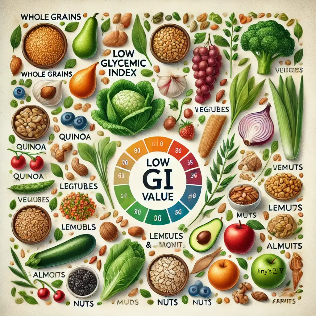 저혈당 GI 식품들