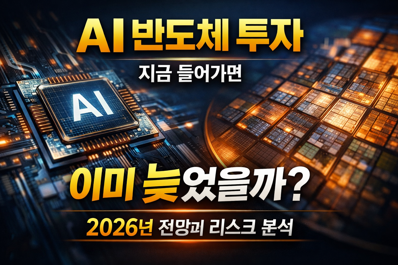 AI 반도체 투자 지금 시작하면 늦었을까를 분석하는 2026년 AI 반도체 시장 전망 썸네일 이미지