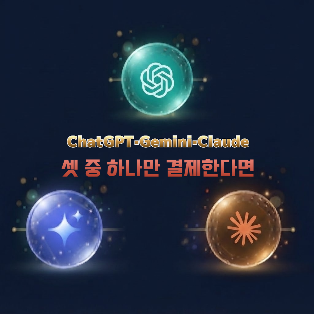 ChatGPT Gemini Claude 중 하나만 유료 결제한다면 비교
