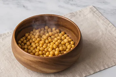 삶아 낸 병아리콩