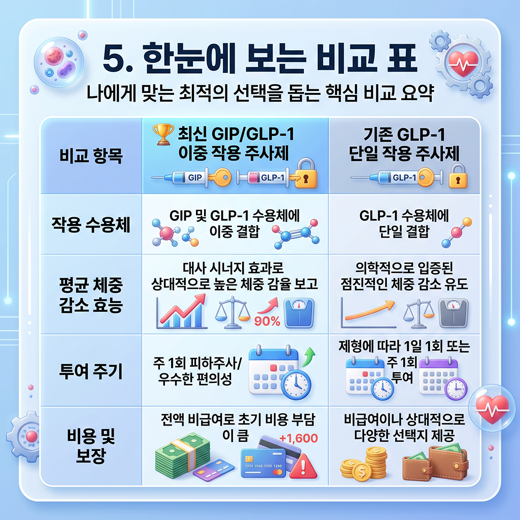 나에게 맞는 올바른 선택을 돕는 핵심 비교 요약