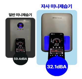 조용한 소형 제습기 실사용 예시