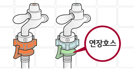 LG 세탁기 급수 호스 연장 방법