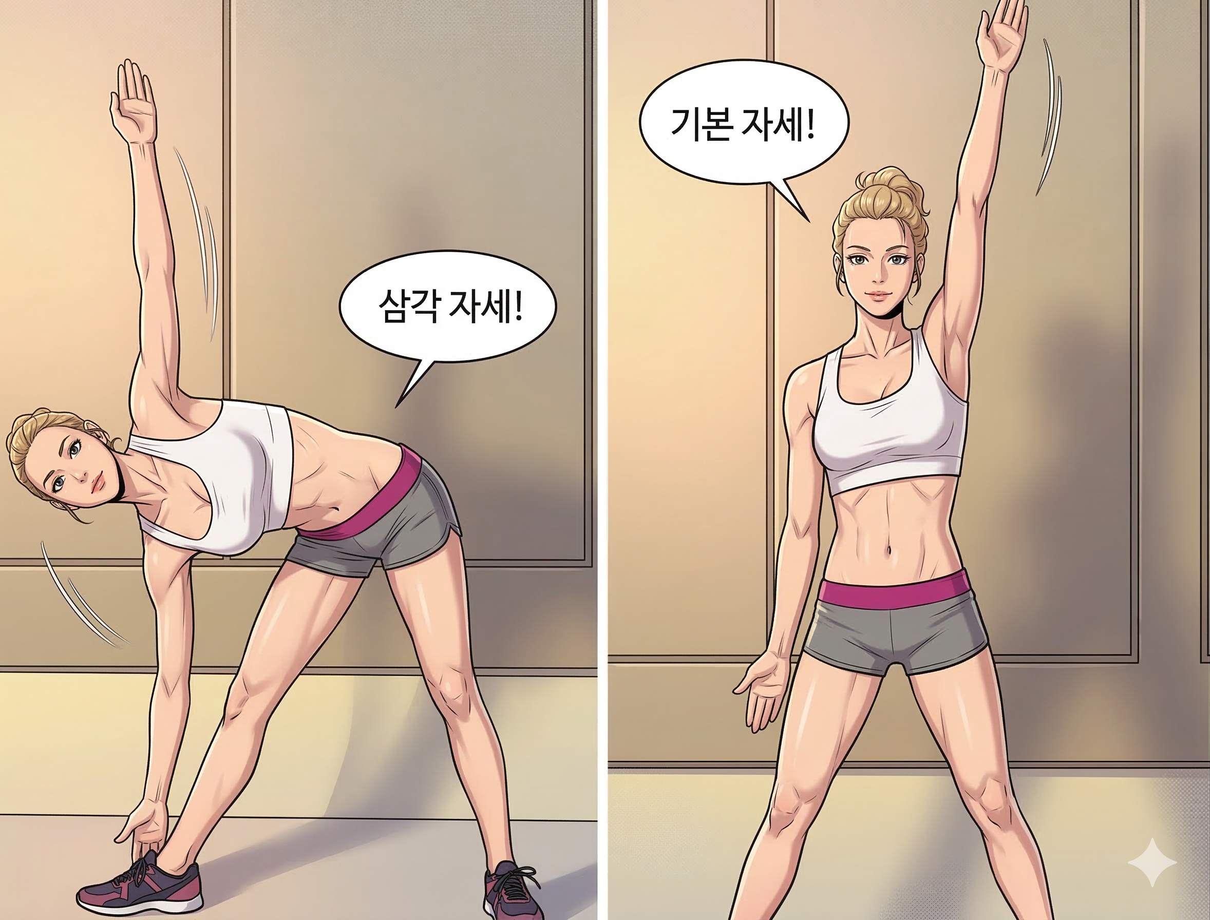 6.사이드 토 터치 (Side Toe Touch) &ndash; 좌우 각 1분