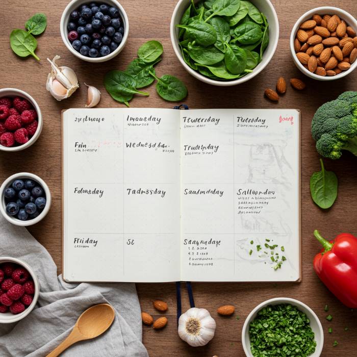 면역력 음식 조합으로 만드는 1주일 식단 예시