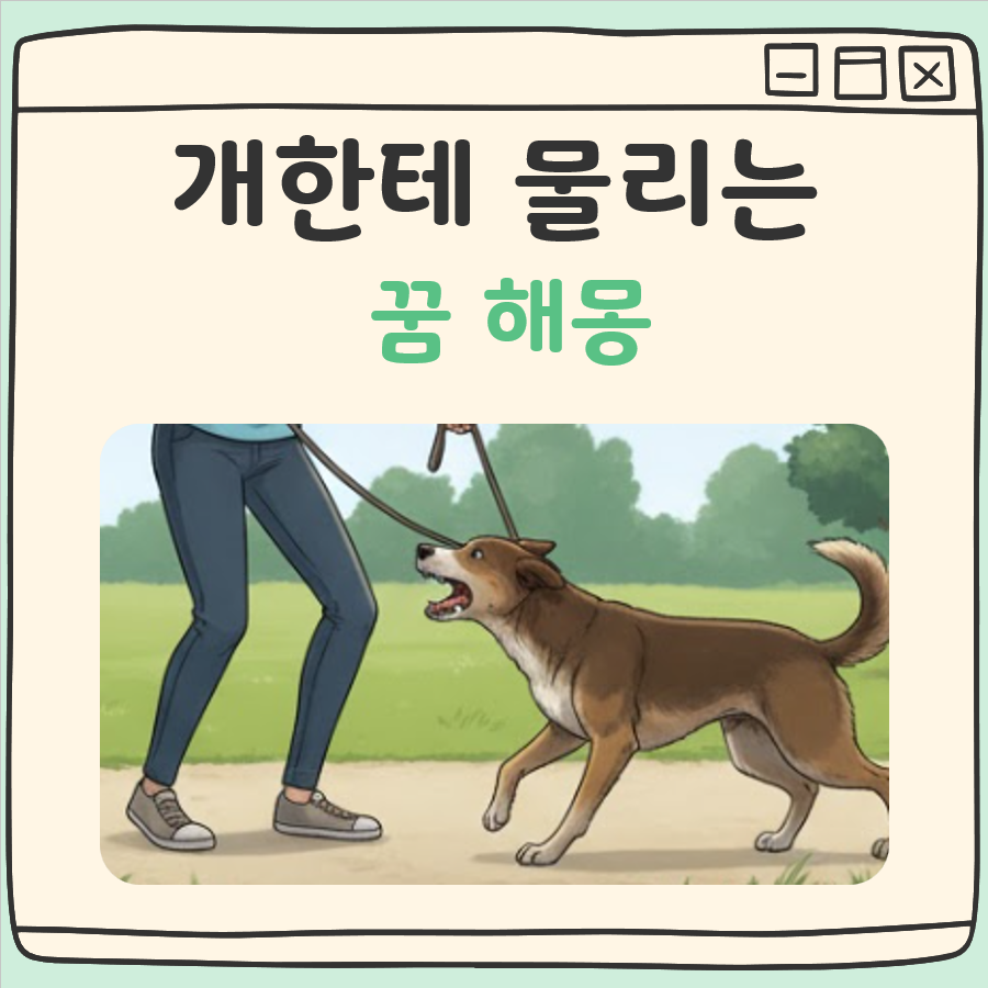 개한테 물리는 꿈 해몽 대표 이미지