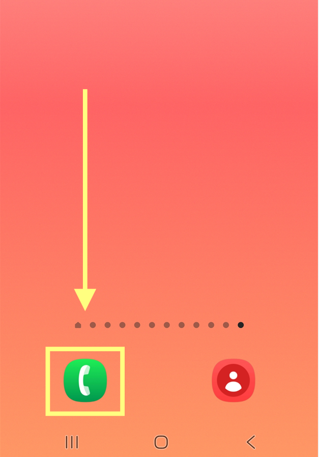 방법 1: 갤럭시 전화 앱 실행하기