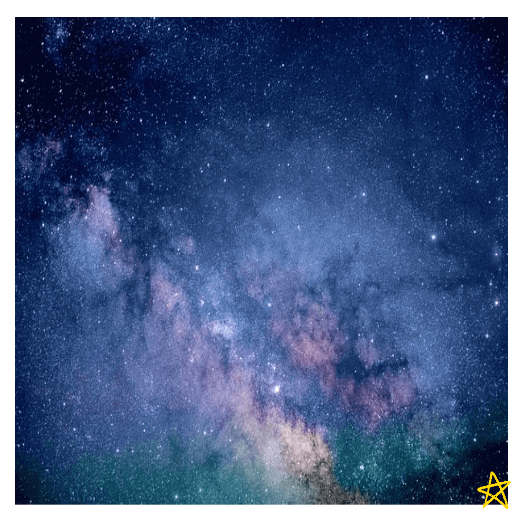 별이 떠있는 사진