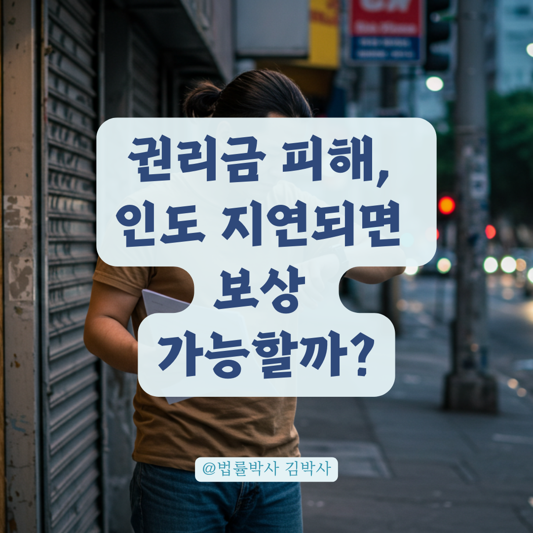 가게 넘겨받기로 한 날짜에 인도 못 받은 경우, 권리금 피해 보전 받을 수 있을까?