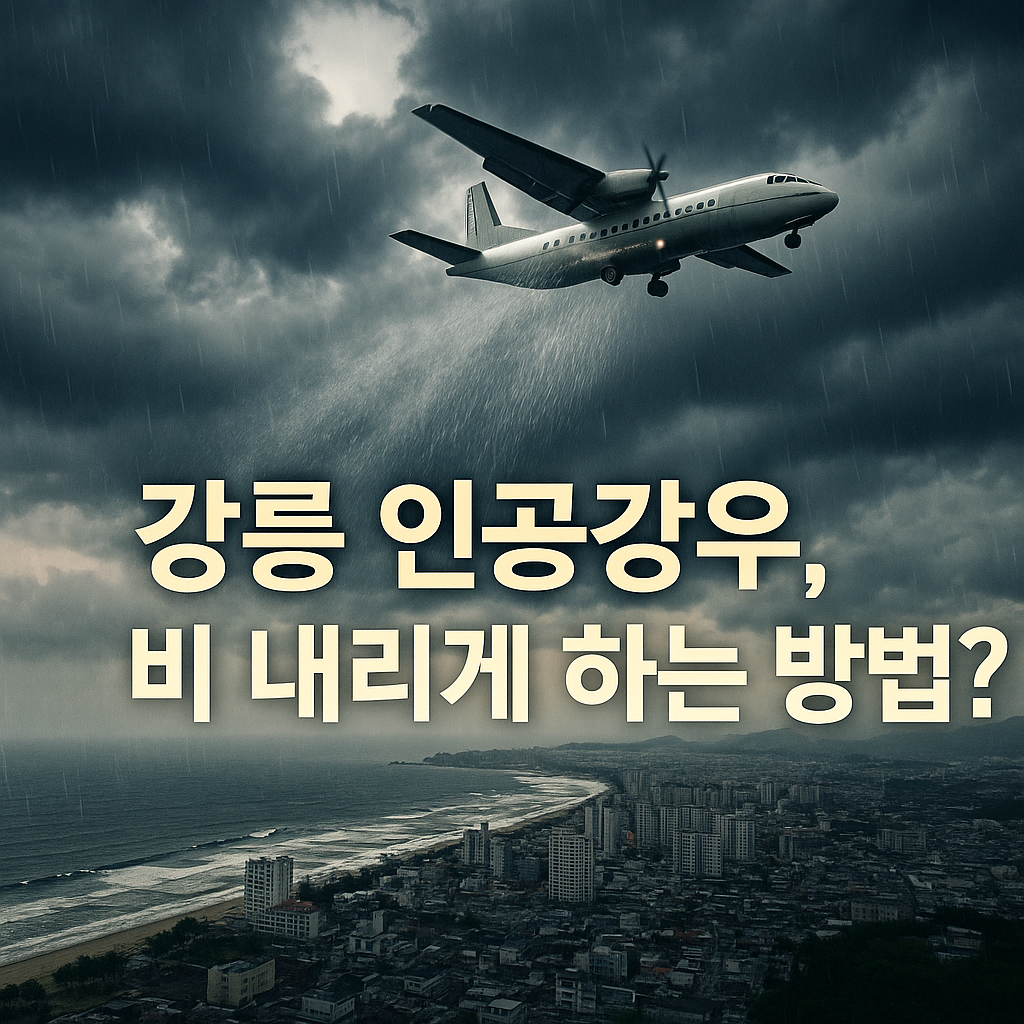 강릉에 인공강우 가능한가? 비 내리는 원리