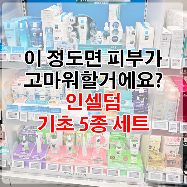 이 정도면 피부가 고마워할거에요? 인셀덤 기초 5종 세트