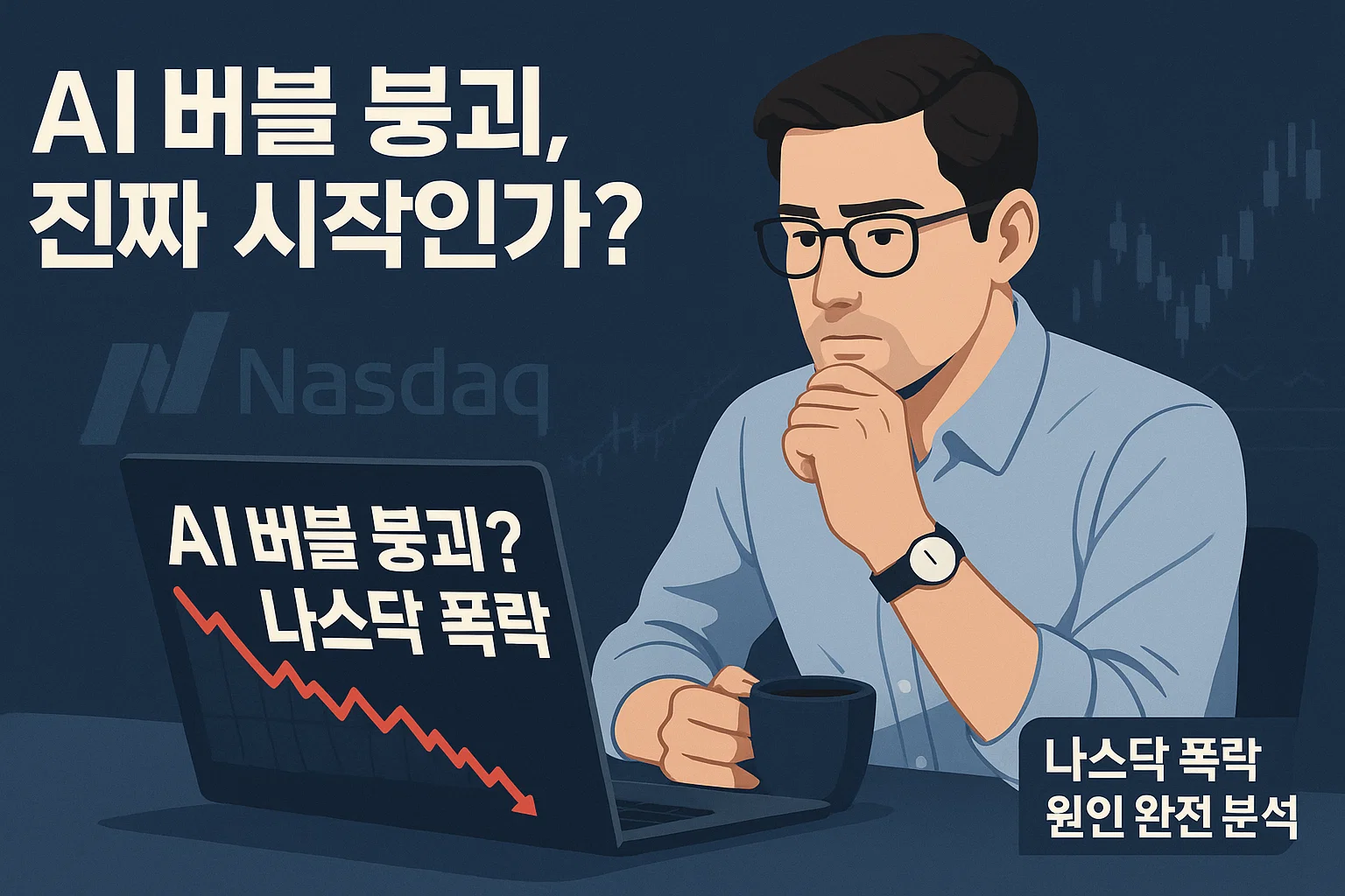 나스닥 폭락? 숨 고르기? AI 버블 붕괴 진짜 시작일까?