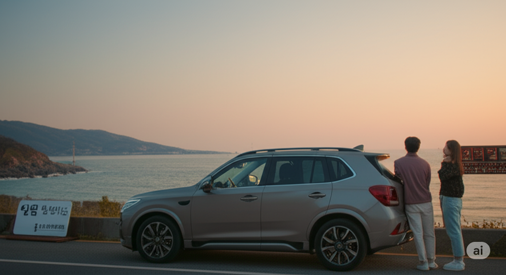 일몰이 멋진 청춘 드라이브 코스