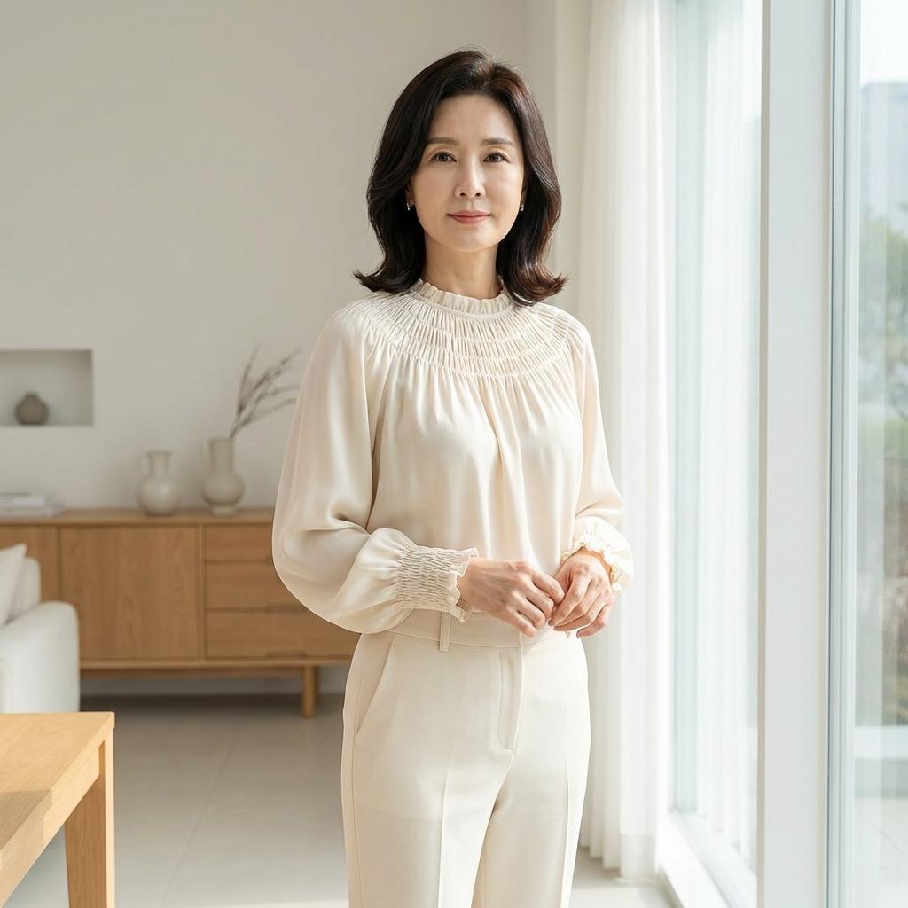 세탁기 사용 가능한 샤트렌 블라우스 관리 꿀팁