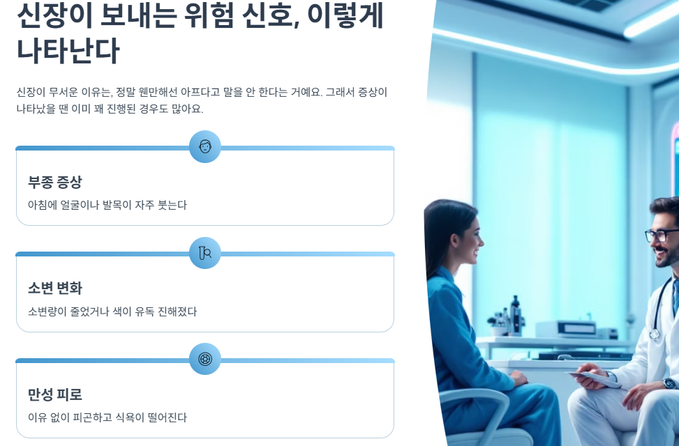 신장이 보내는 위험 신호, 이렇게 나타난다