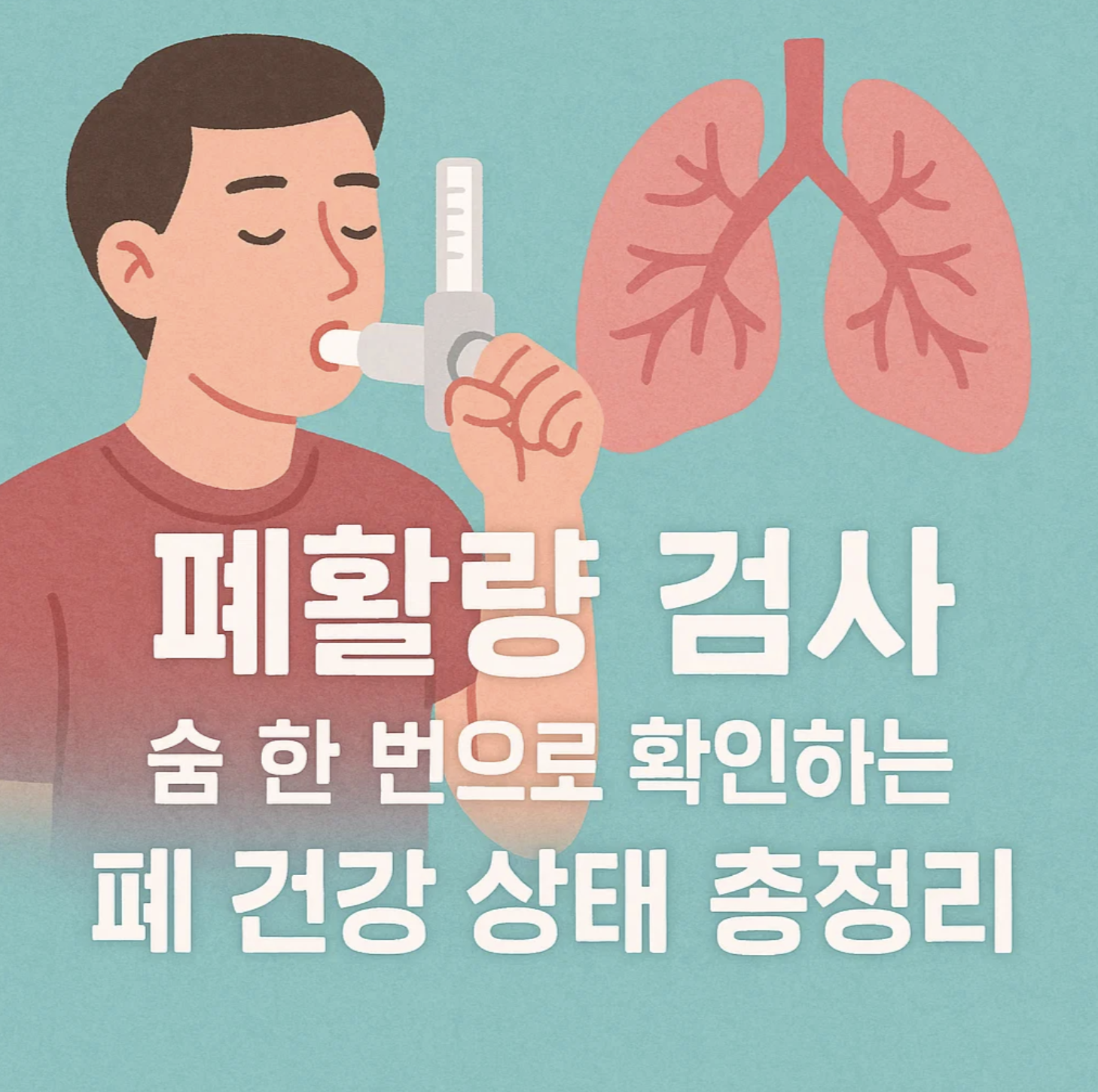 폐활량 검사, 숨 한 번으로 확인하는 폐 건강 상태 총정리