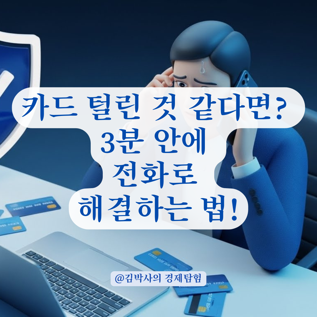 카드 정보 유출 의심될 때! 📞 전화 한 통으로 끝내는 긴급 보안 조치 가이드