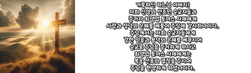 천주교 시복 시성 기도문