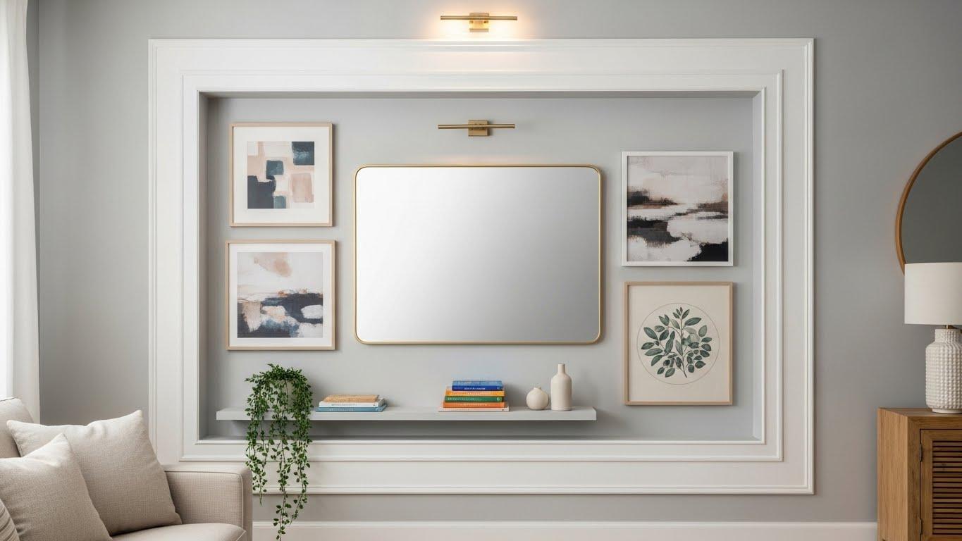 인테리어 액자로 거실벽 꾸미기