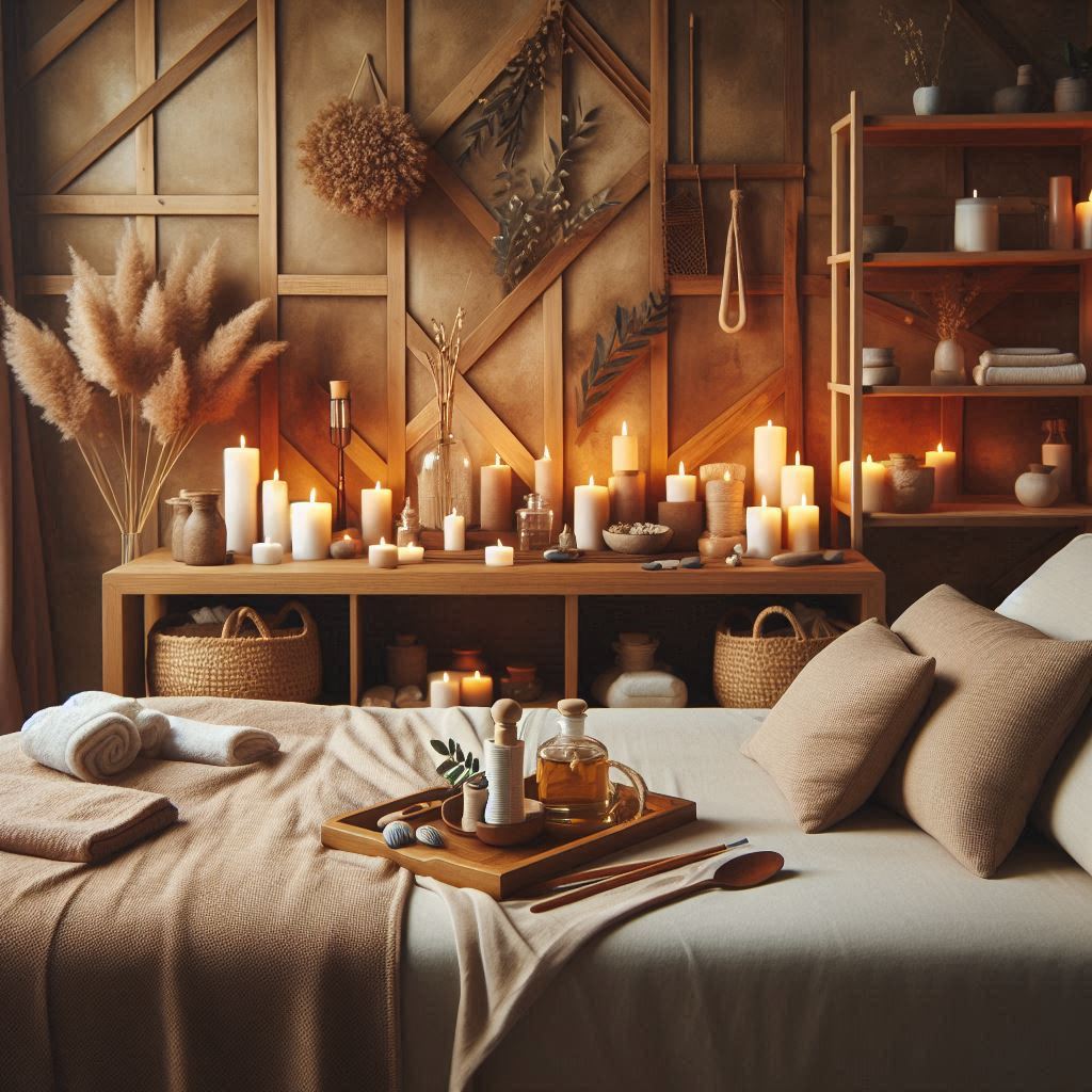 피부,체형관리 샵 배경