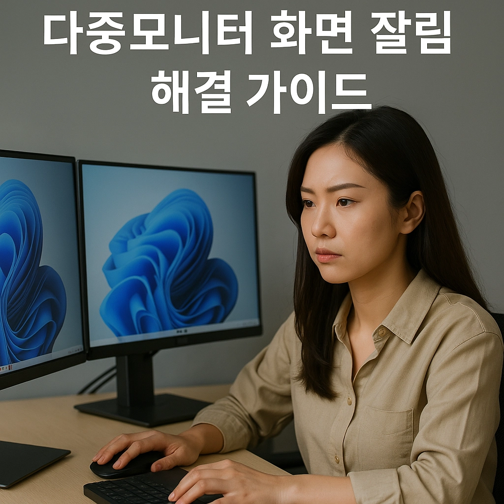 다중모니터 화면 잘림 해결 가이드