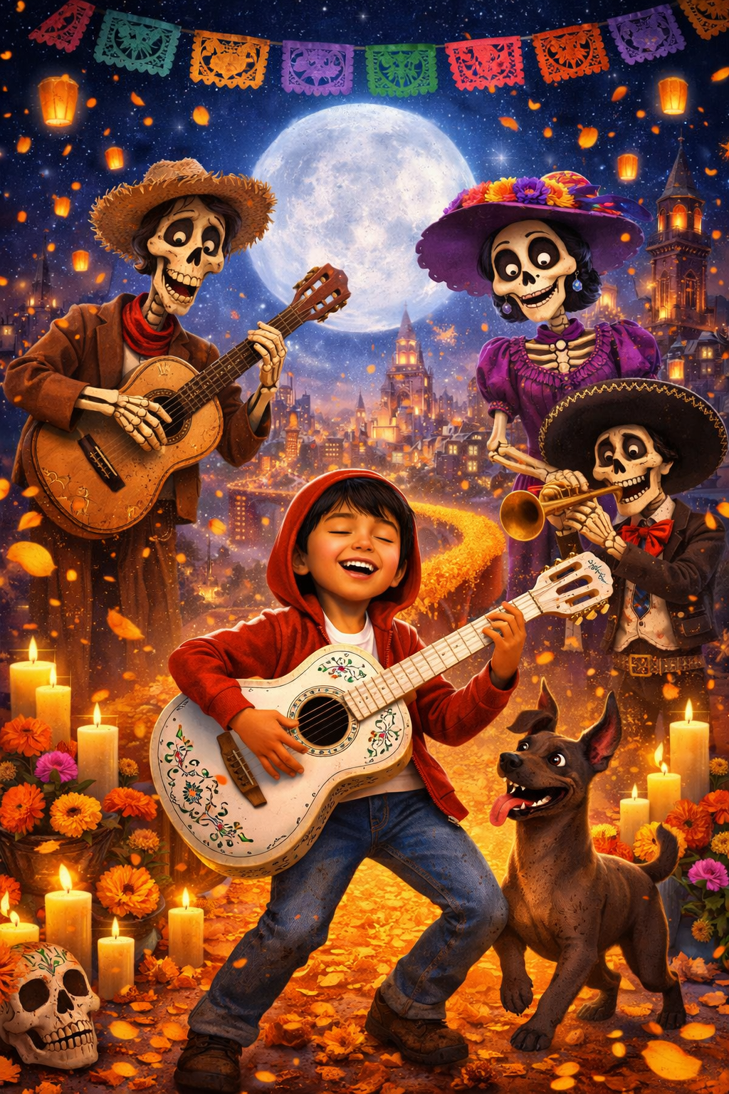 영화 코코 관련 이미지. AI제작