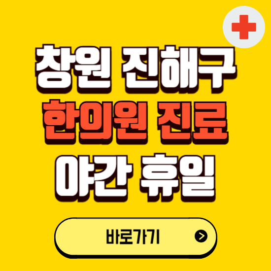 창원시 진해구 야간 휴일 한의원 한방병원 찾기 ❘ 24시 일요일 주말 연휴 응급진료 추천 잘하는 곳