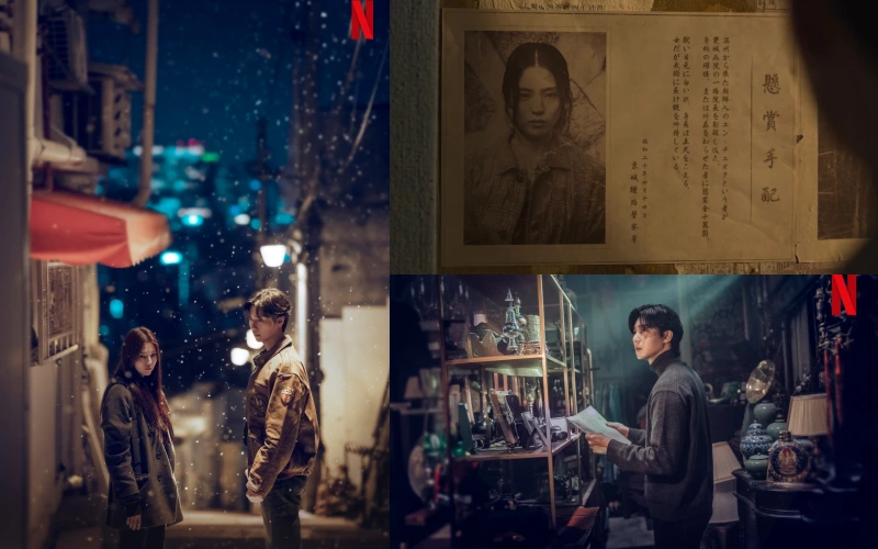 경성크리처 시즌 2에서 한소희와 박서준이 등장하는 스틸것