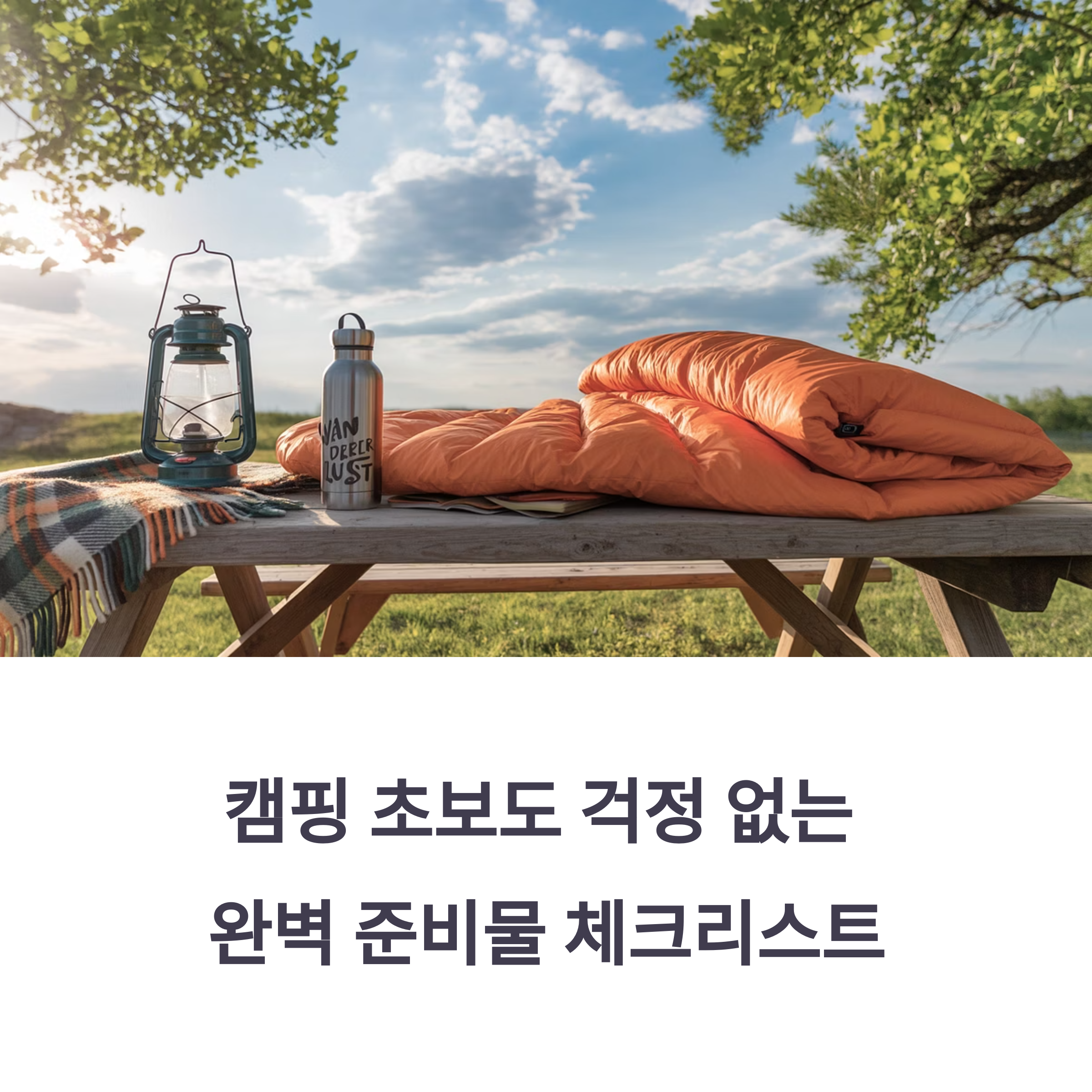 캠핑 초보도 걱정 없는 완벽 준비물 체크리스트