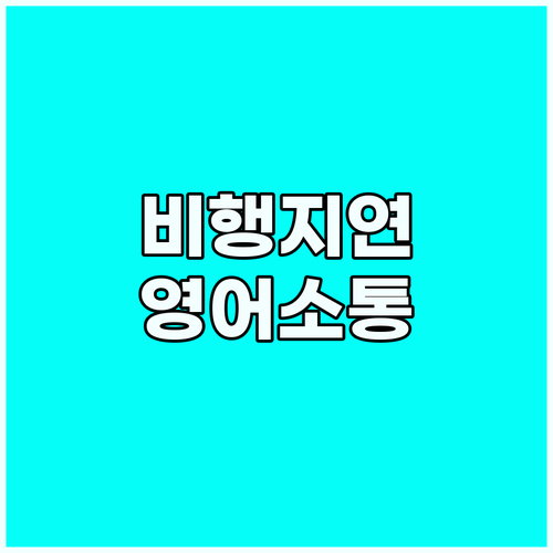 스마트한 여행자를 위한 비행 지연 영..